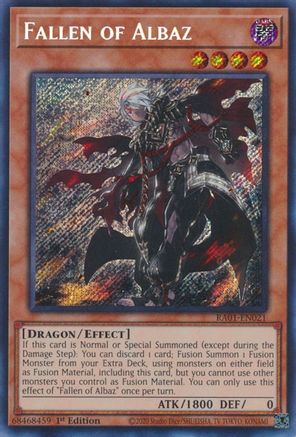 Image of Fallen of Albaz [RA01-EN021] Secret Rare