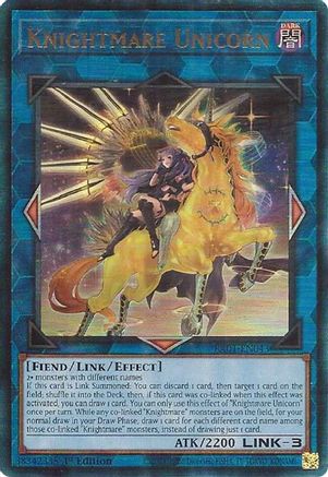 Image of Knightmare Unicorn (Alternate Art) [RA01-EN043] Prismatic Ultimate Rare