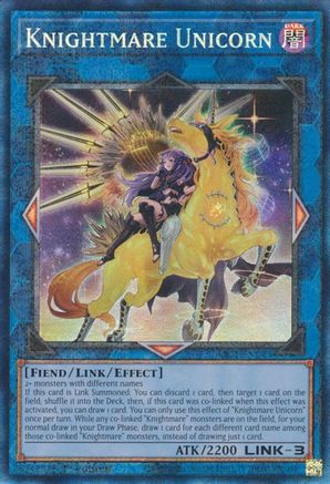 Image of Knightmare Unicorn (Alternate Art) [RA01-EN043] Prismatic Collector's Rare