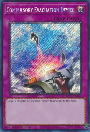 Image of Compulsory Evacuation Device [RA01-EN069] Platinum Secret Rare