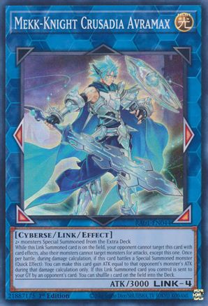 Image of Mekk-Knight Crusadia Avramax [RA01-EN044] Super Rare