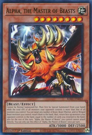 Image of Alpha, the Master of Beasts [RA01-EN022] Ultra Rare