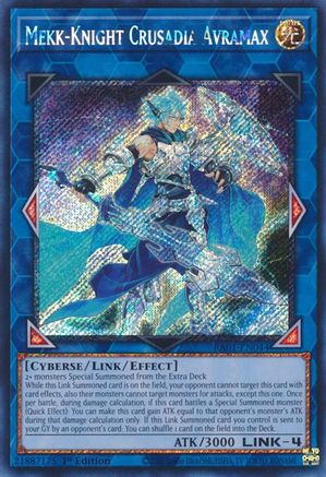Image of Mekk-Knight Crusadia Avramax [RA01-EN044] Platinum Secret Rare