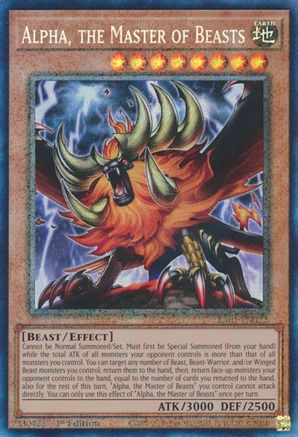 Image of Alpha, the Master of Beasts [RA01-EN022] Prismatic Collector's Rare