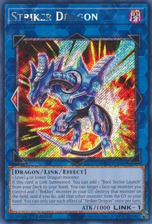 Image of Striker Dragon [RA01-EN046] Platinum Secret Rare