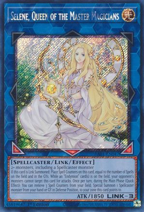 Image of Selene, Queen of the Master Magicians [RA01-EN047] Platinum Secret Rare
