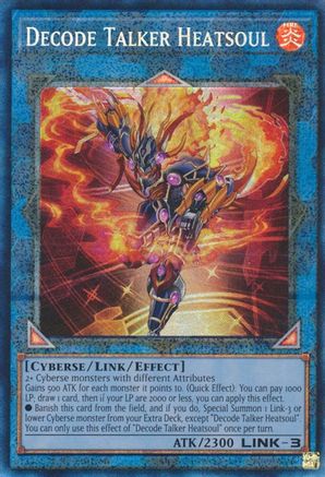 Image of Decode Talker Heatsoul [RA01-EN048] Prismatic Collector's Rare
