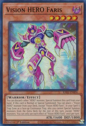 Image of Vision HERO Faris [RA01-EN004] Ultra Rare