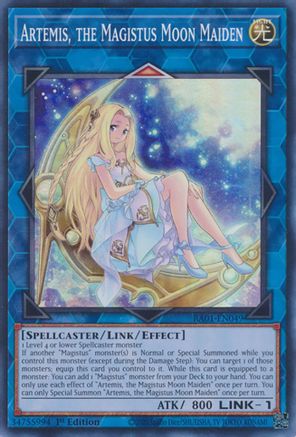 Image of Artemis, the Magistus Moon Maiden [RA01-EN049] Super Rare