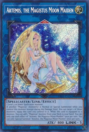 Image of Artemis, the Magistus Moon Maiden [RA01-EN049] Secret Rare