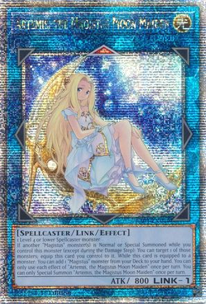 Image of Artemis, the Magistus Moon Maiden [RA01-EN049] Quarter Century Secret Rare