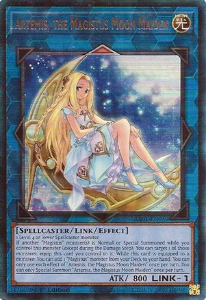 Image of Artemis, the Magistus Moon Maiden [RA01-EN049] Prismatic Ultimate Rare