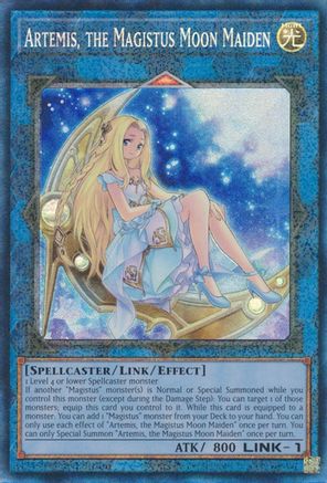 Image of Artemis, the Magistus Moon Maiden [RA01-EN049] Prismatic Collector's Rare