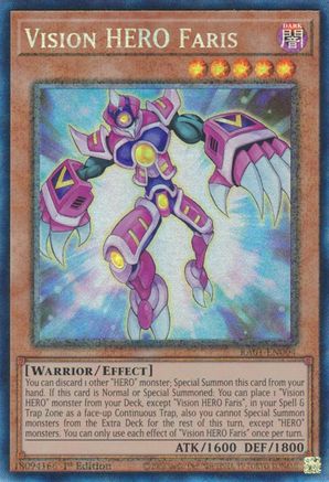 Image of Vision HERO Faris [RA01-EN004] Prismatic Collector's Rare