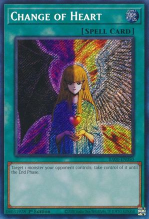 Image of Change of Heart [RA01-EN050] Secret Rare