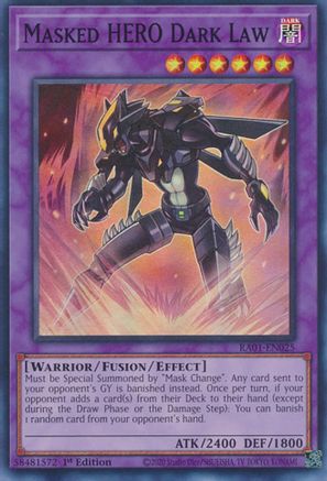 Image of Masked HERO Dark Law [RA01-EN025] Super Rare