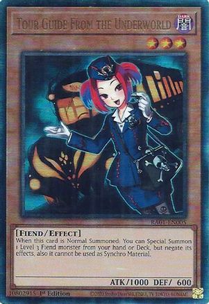 Image of Tour Guide From the Underworld [RA01-EN005] Prismatic Ultimate Rare