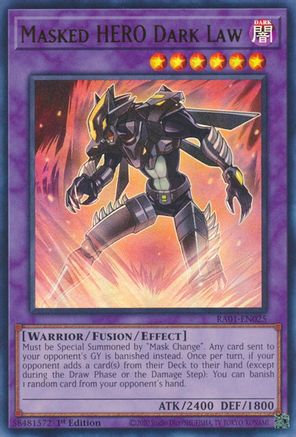 Image of Masked HERO Dark Law [RA01-EN025] Ultra Rare