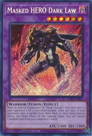 Image of Masked HERO Dark Law [RA01-EN025] Secret Rare