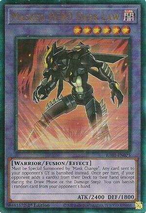 Image of Masked HERO Dark Law [RA01-EN025] Prismatic Ultimate Rare