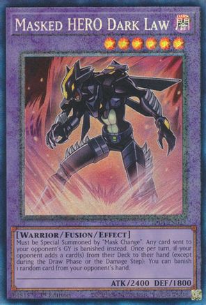Image of Masked HERO Dark Law [RA01-EN025] Prismatic Collector's Rare