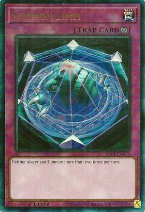 Image of Summon Limit [RA01-EN070] Prismatic Ultimate Rare