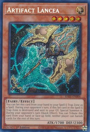 Image of Artifact Lancea [RA01-EN006] Secret Rare