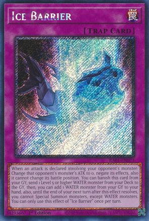 Image of Ice Barrier [RA01-EN071] Platinum Secret Rare