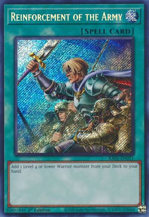 Image of Reinforcement of the Army [RA01-EN051] Secret Rare
