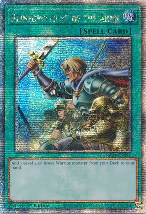 Image of Reinforcement of the Army [RA01-EN051] Quarter Century Secret Rare