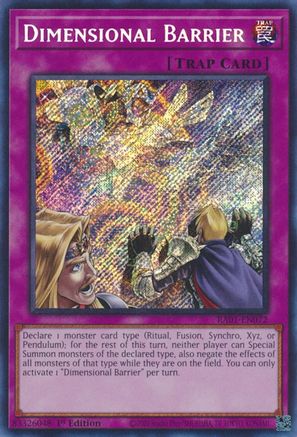 Image of Dimensional Barrier [RA01-EN072] Secret Rare