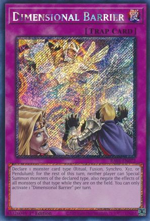 Image of Dimensional Barrier [RA01-EN072] Platinum Secret Rare