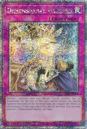 Image of Dimensional Barrier [RA01-EN072] Quarter Century Secret Rare