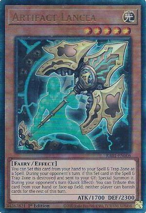 Image of Artifact Lancea [RA01-EN006] Prismatic Ultimate Rare