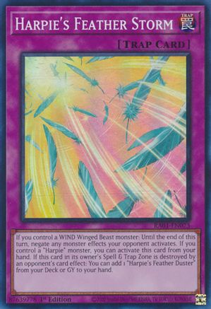 Image of Harpie's Feather Storm [RA01-EN073] Super Rare