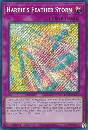 Image of Harpie's Feather Storm [RA01-EN073] Secret Rare