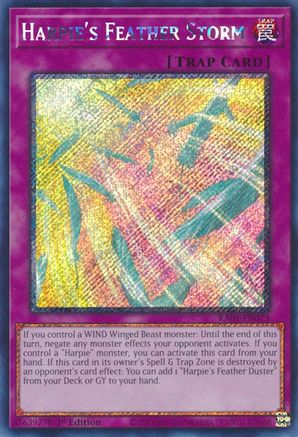 Image of Harpie's Feather Storm [RA01-EN073] Platinum Secret Rare