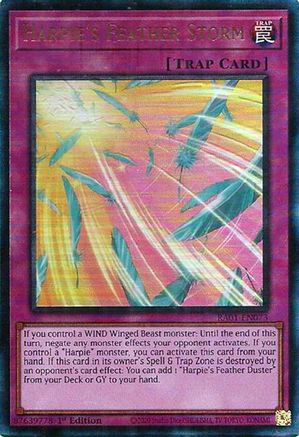 Image of Harpie's Feather Storm [RA01-EN073] Prismatic Ultimate Rare