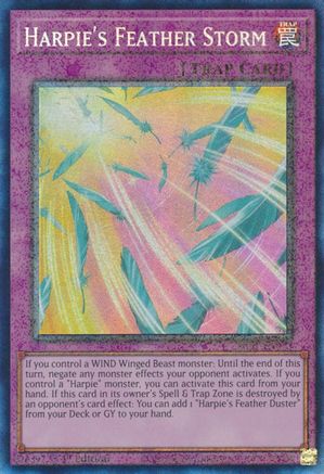 Image of Harpie's Feather Storm [RA01-EN073] Prismatic Collector's Rare