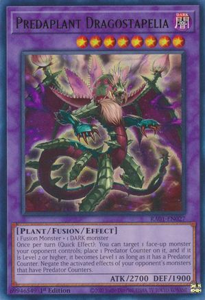 Image of Predaplant Dragostapelia [RA01-EN027] Ultra Rare