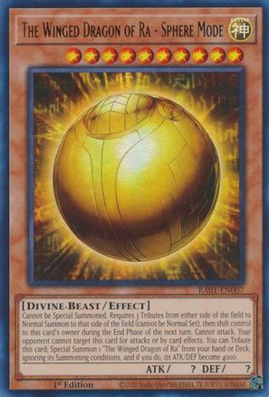 Image of The Winged Dragon of Ra - Sphere Mode [RA01-EN007] Ultra Rare