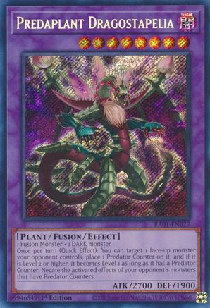 Image of Predaplant Dragostapelia [RA01-EN027] Secret Rare