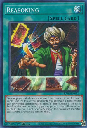 Image of Reasoning [RA01-EN052] Super Rare