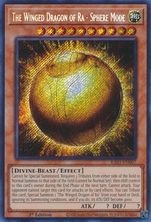 Image of The Winged Dragon of Ra - Sphere Mode [RA01-EN007] Secret Rare