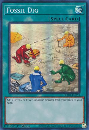 Image of Fossil Dig [RA01-EN053] Super Rare