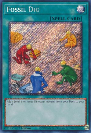 Image of Fossil Dig [RA01-EN053] Platinum Secret Rare