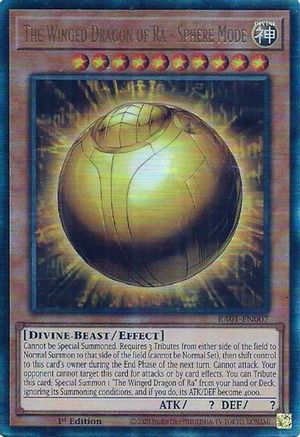 Image of The Winged Dragon of Ra - Sphere Mode [RA01-EN007] Prismatic Ultimate Rare