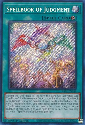 Image of Spellbook of Judgment [RA01-EN054] Secret Rare