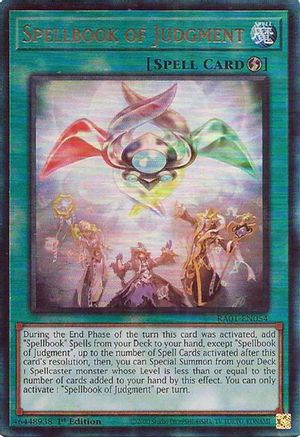 Image of Spellbook of Judgment [RA01-EN054] Prismatic Ultimate Rare