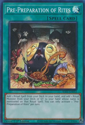 Image of Pre-Preparation of Rites [RA01-EN055] Super Rare